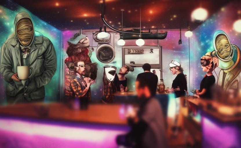 E.T. Hipsters in Space: Mixed Media Dieselpunk Rendering