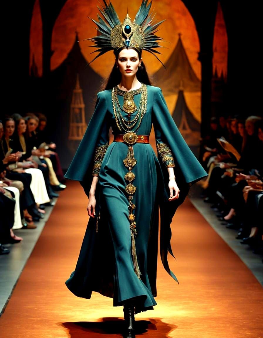 Enchantress of Milan's Runway
