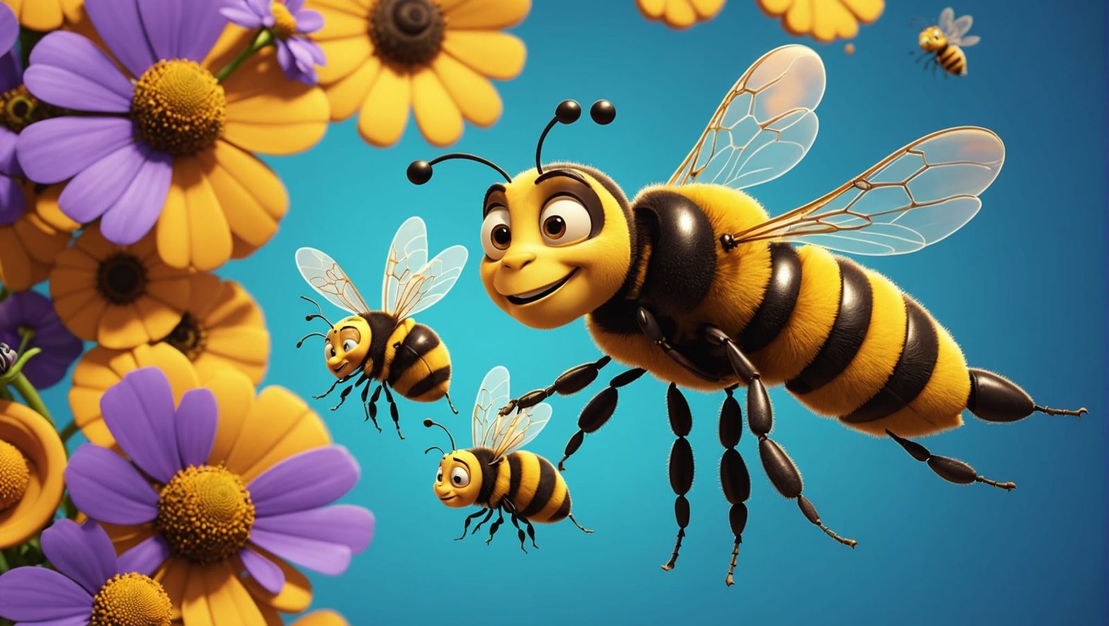 Bees Form 'Buzz!' as 3D Digital Art