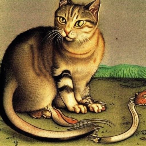 Cats and Mice on the Nile, Durer Style