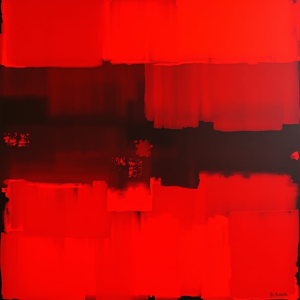 Abstract Color Field Painting in Rothko Style