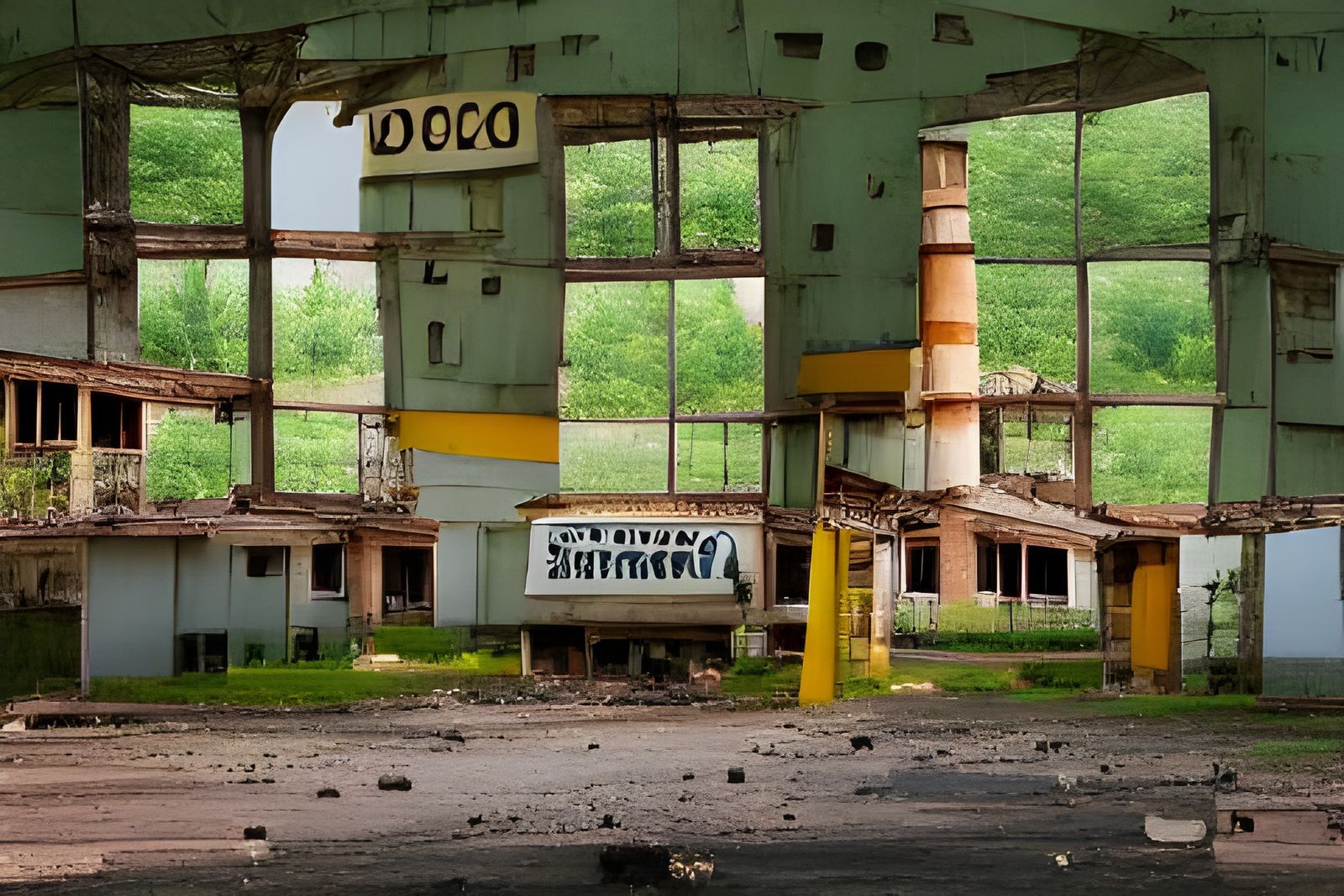 Decaying Ruins of America's Industrial Dominance