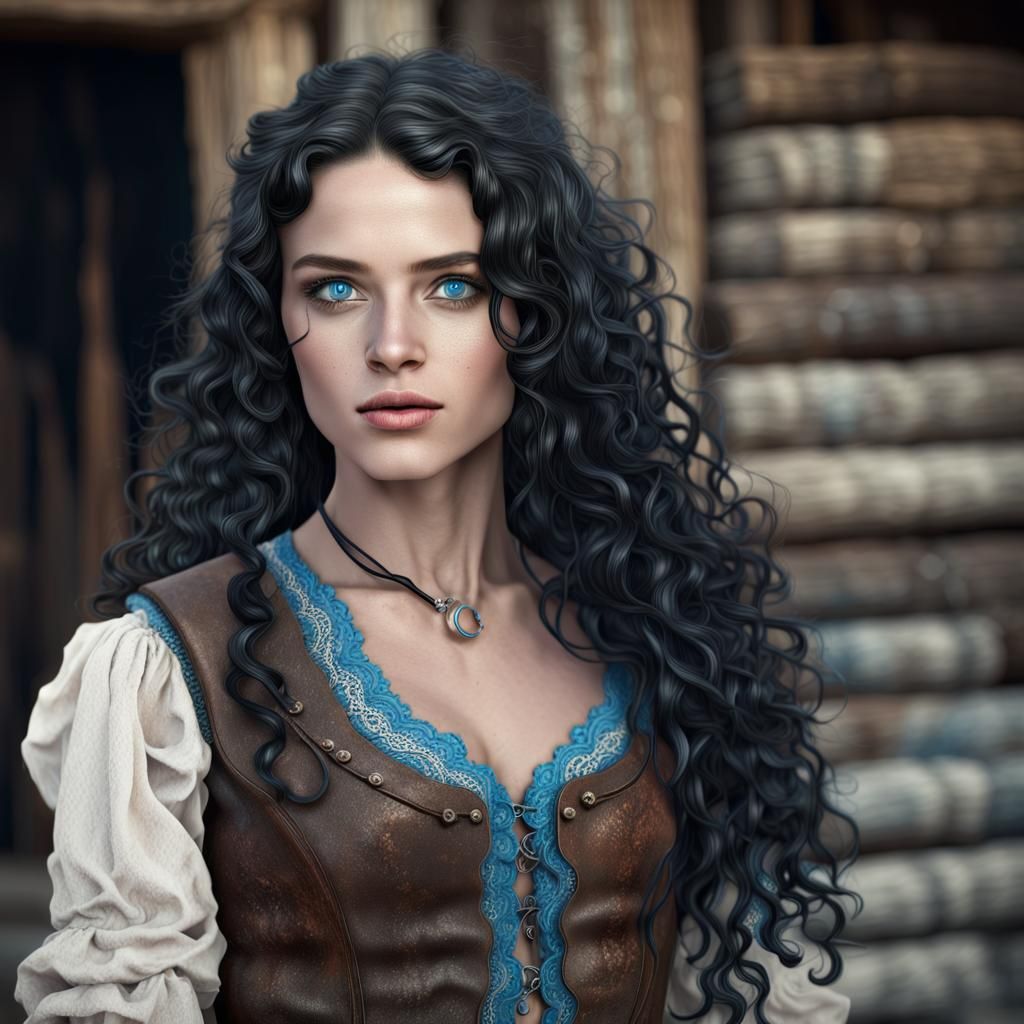 Old West Outlaw: Beautiful Fantasy Portrait in 8k