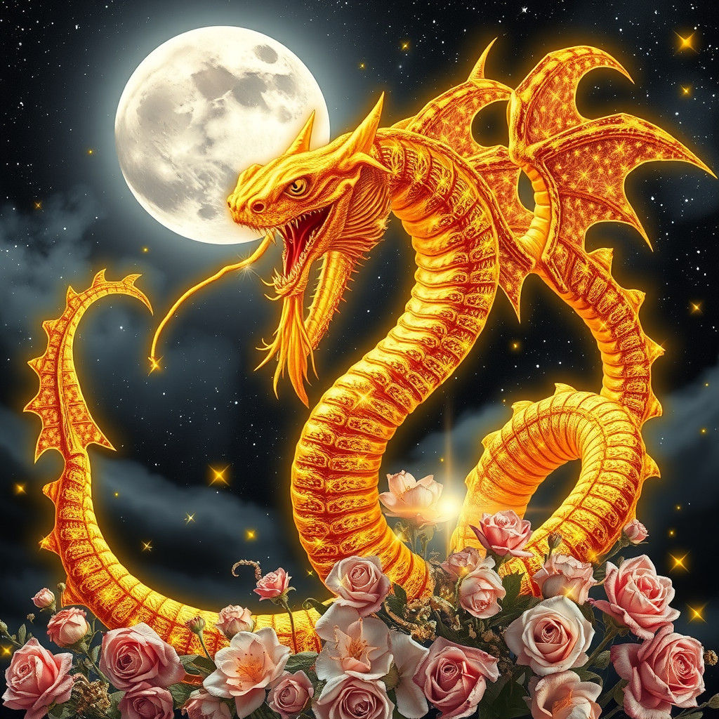 Shining Multi-Headed Hydra of Greek Mythology