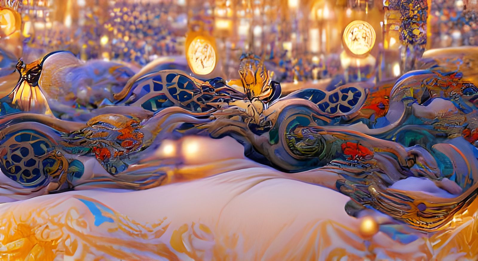 Surreal Art Nouveau Architecture in 8K Resolution