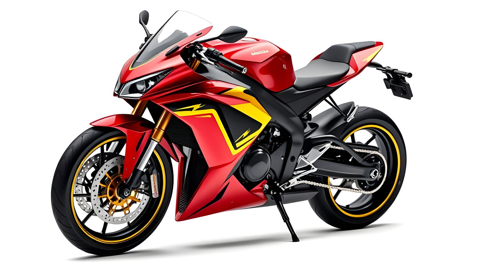 Sleek 2025 Honda Jetray Hyperbike Concept in Metallic Red