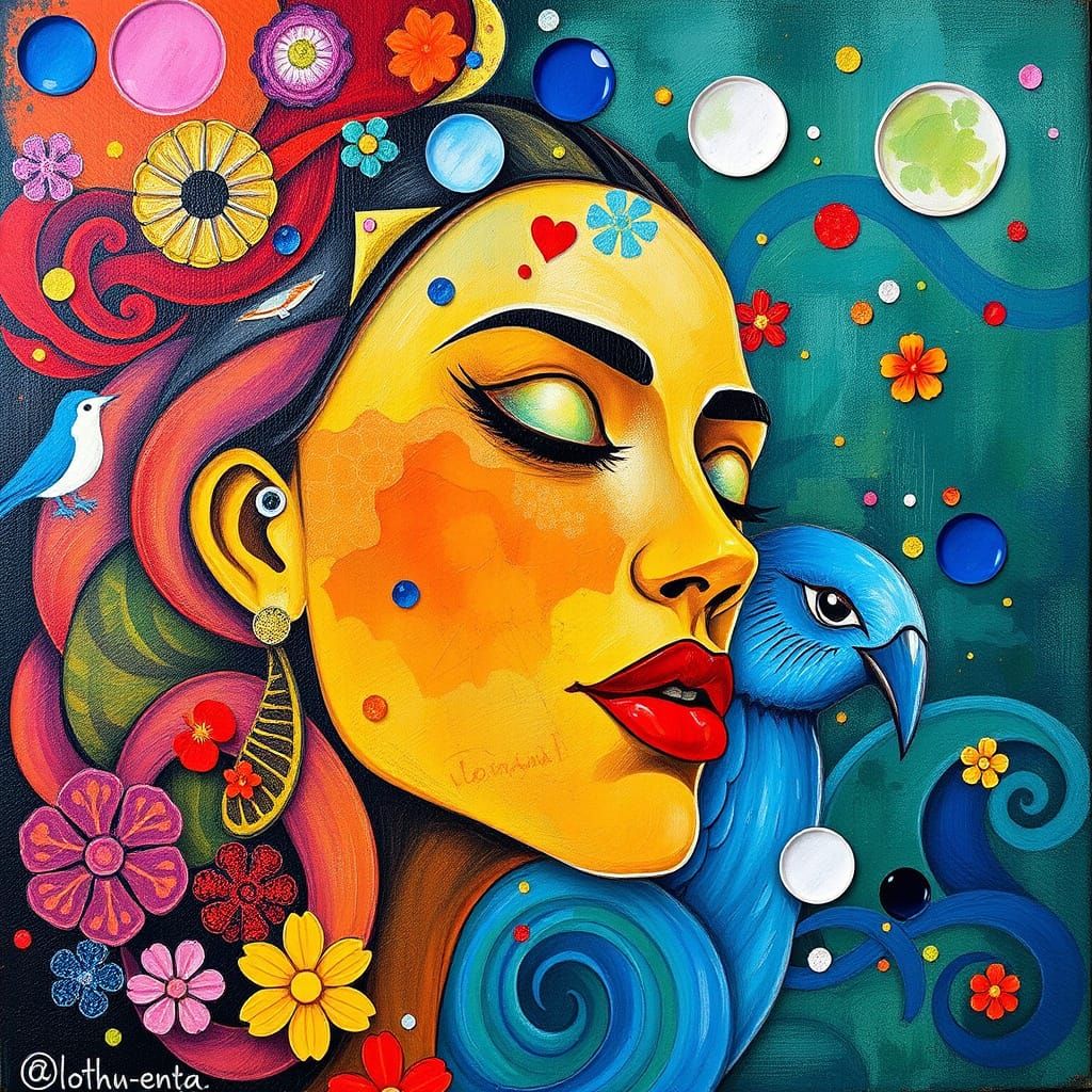 Playful and Vibrant Abstract Art