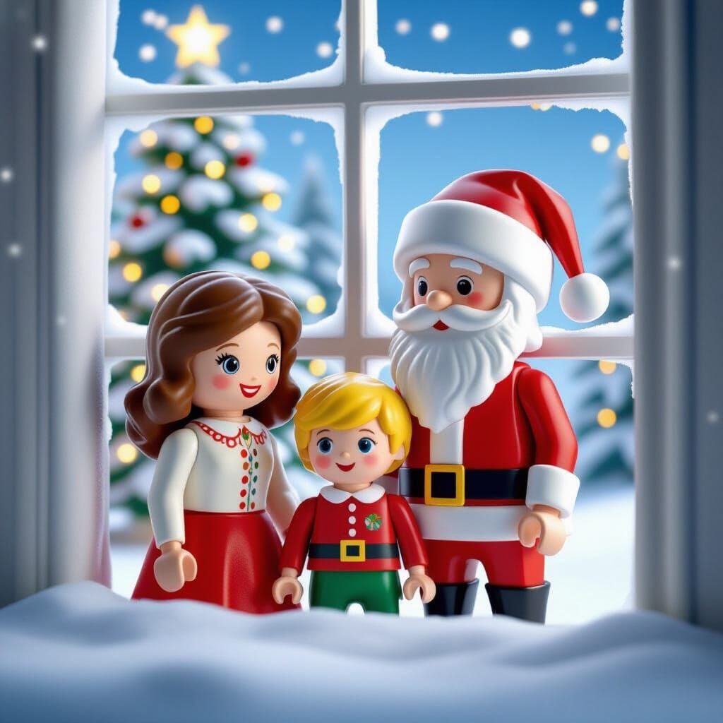 Playmobil Family Christmas Scene with Santa