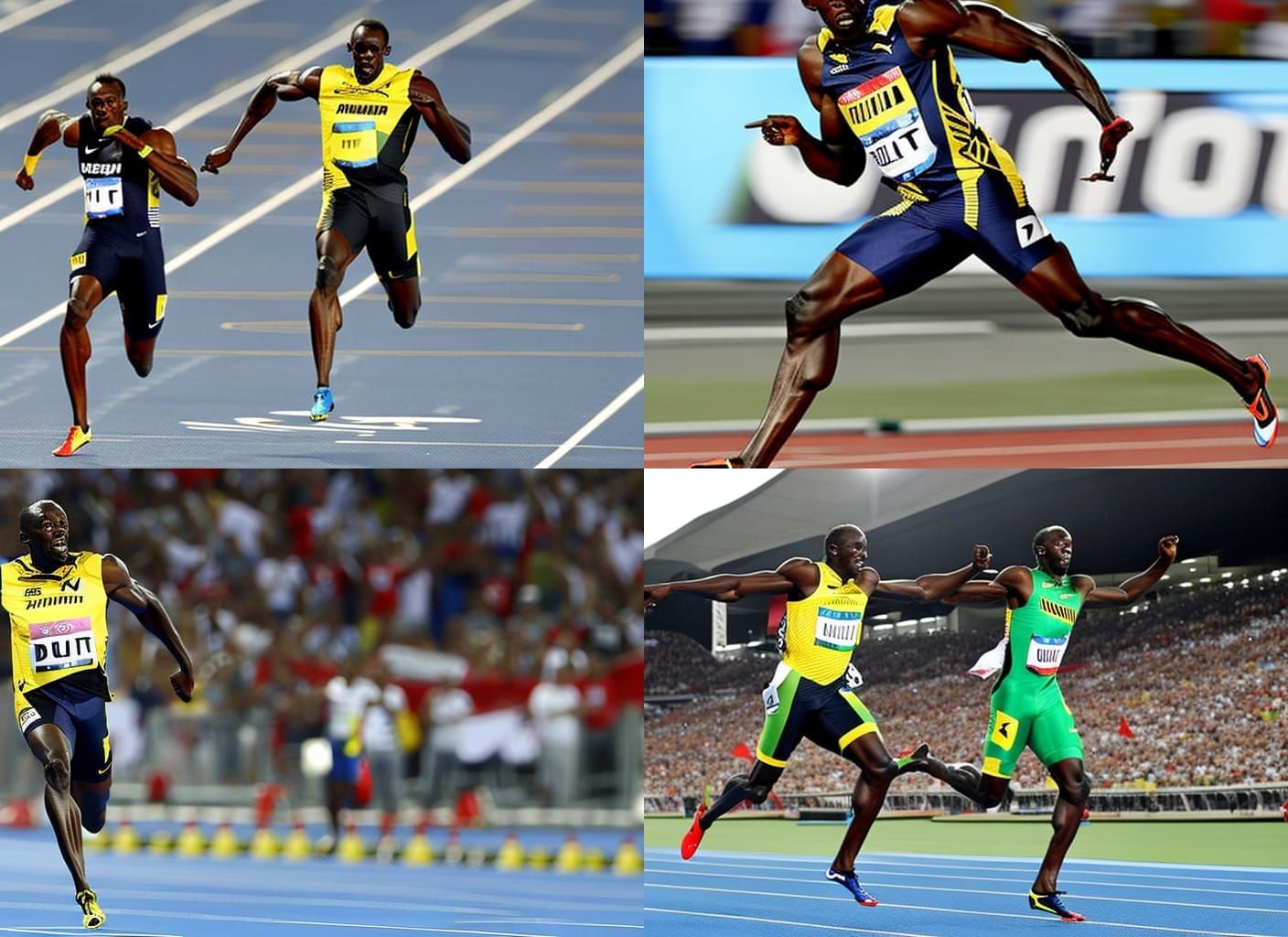 Roadrunner vs Usain Bolt: Cartoon Race