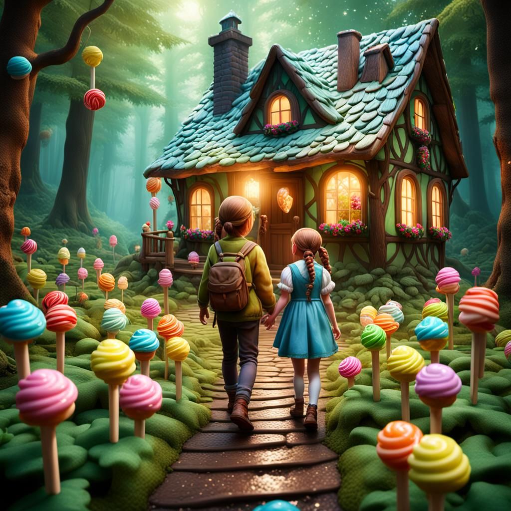 Hansel and Gretel's Candy Cottage in Enchanted Forest