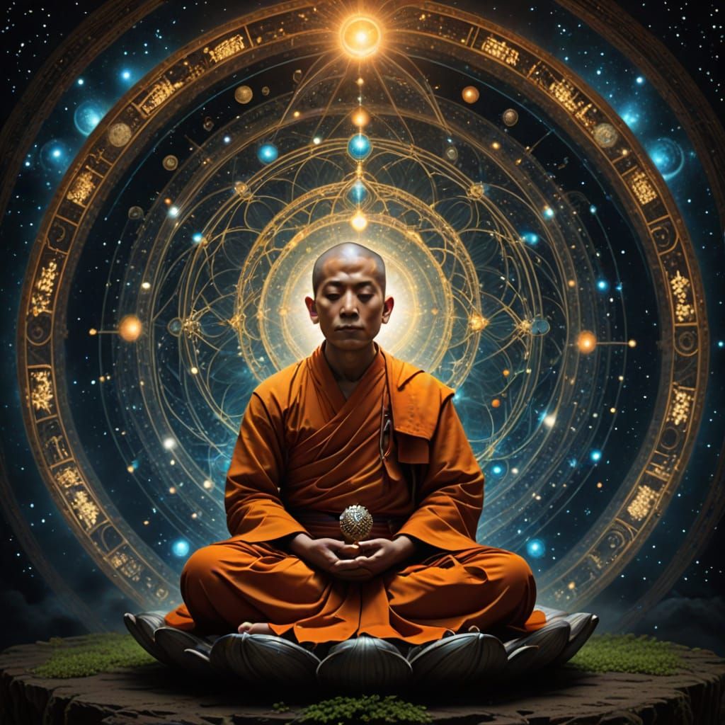 A monk meditating on the frequency of the music of the spheres opens the fractalnomics of our planet and universe. He ha...