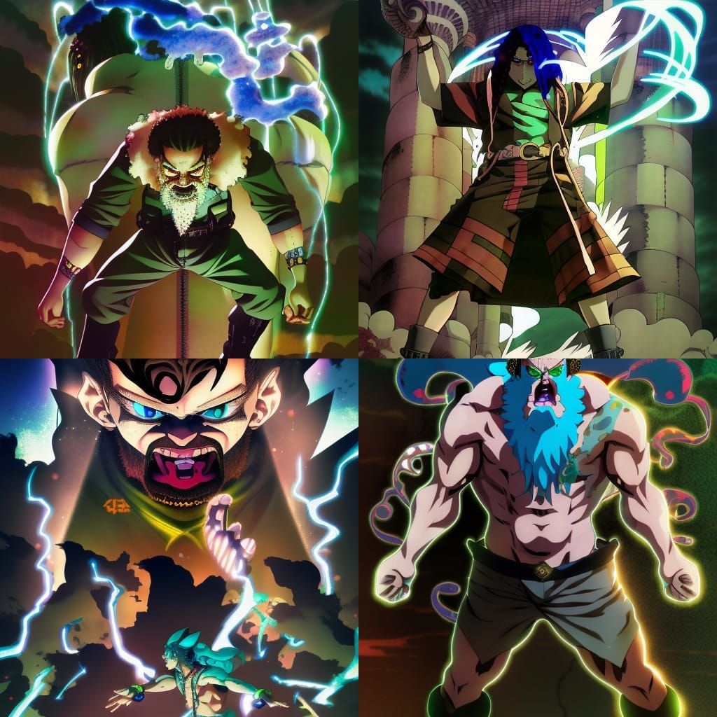 Bray Wyatt as Valgas: Detailed Anime Illustration