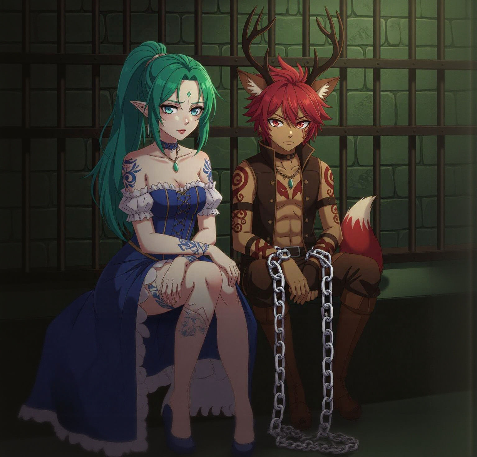 Cassia Visits Mercury in Palace Dungeon Cell