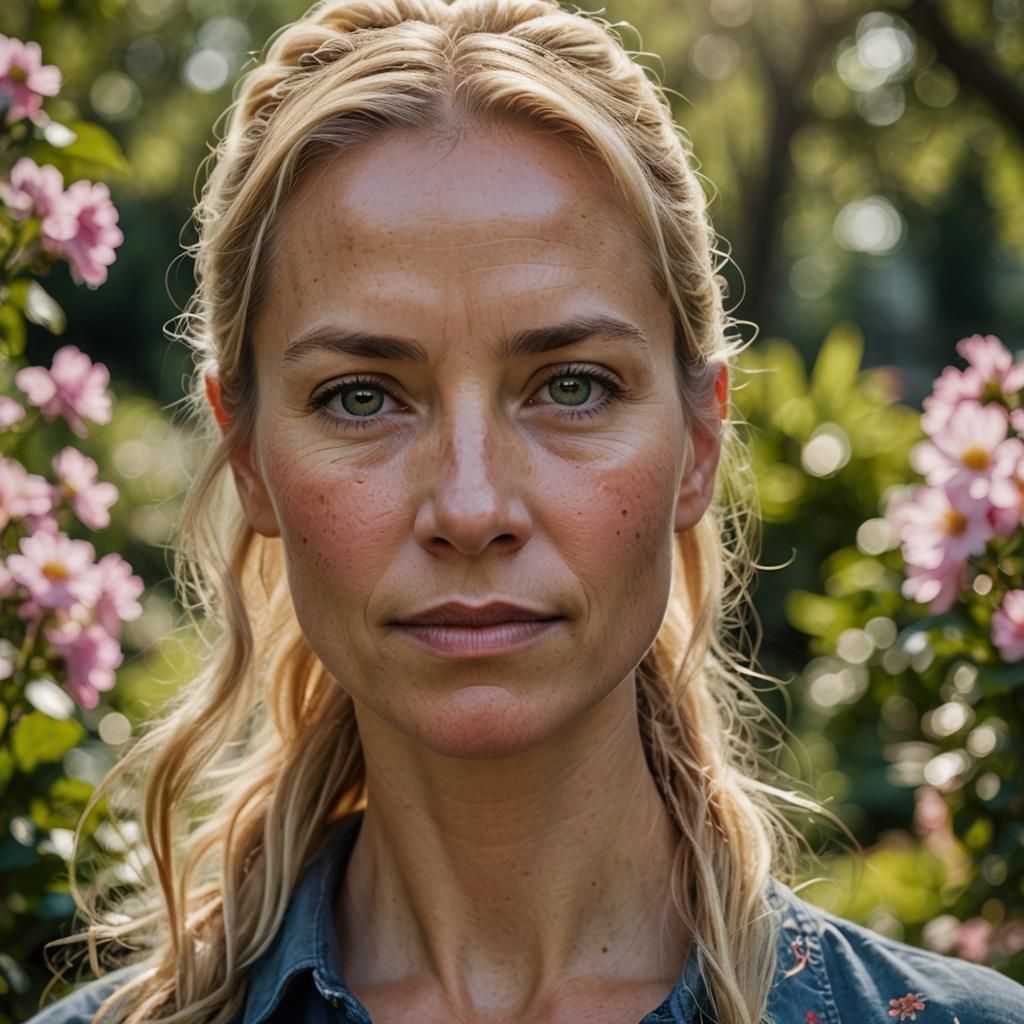 Woman in Red Latex Dress, Professional Portrait