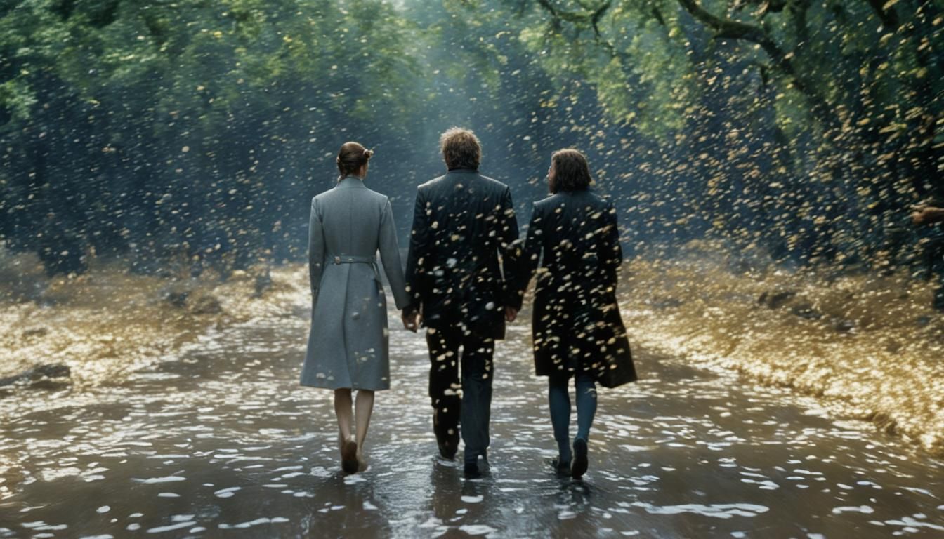 Boy Meets Girl: Hyperrealistic 80s Film Scene