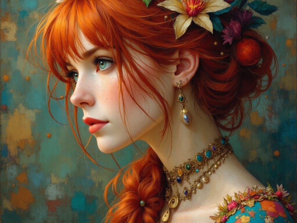 Ethereal Gypsy Punk Portrait with Tilt-Shift Effect