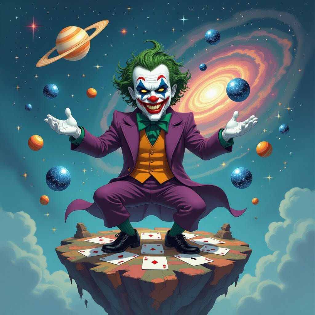 Joker Juggles Black Holes on Cosmic Island