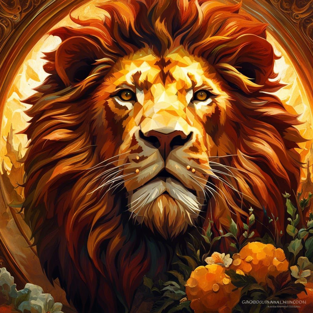 Beautiful Lion Portrait
