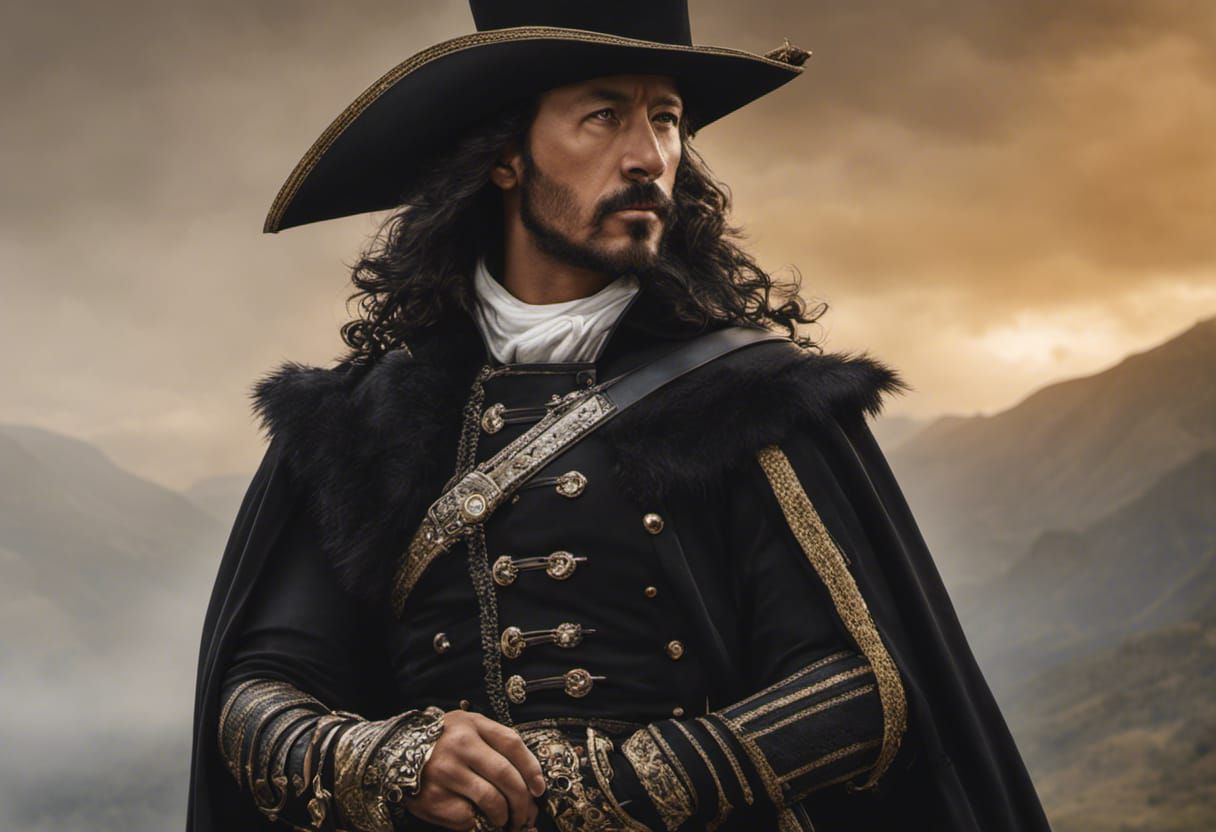 Villainous Pirate Swashbuckler with Rapier