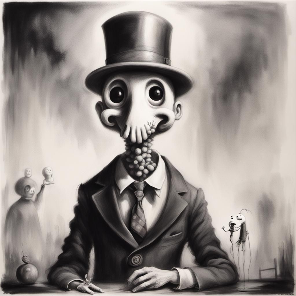 Mr. Peanut in Stephen Gammell's Grotesque Style