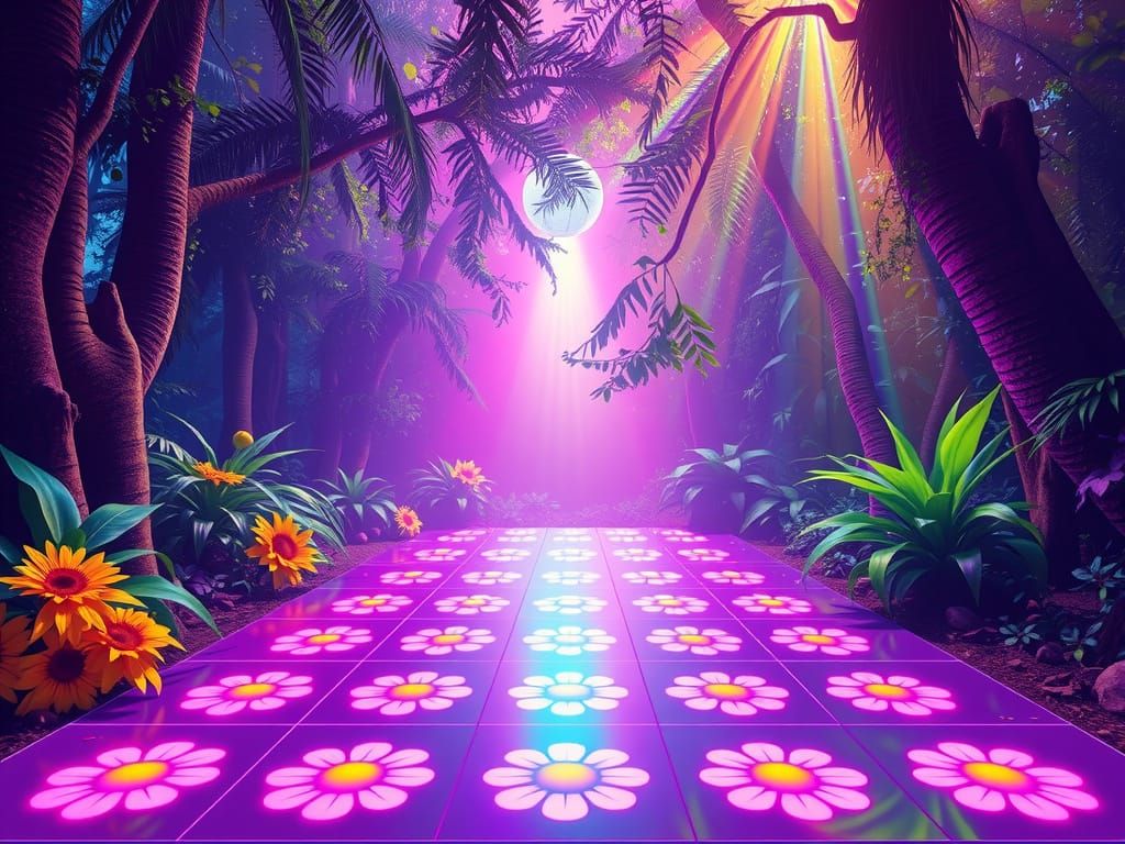 Tropical Forest Disco Floor