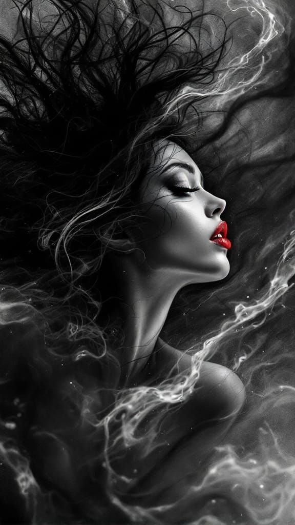 Surrealist Dreamscape Goddess in Cyberpunk Style