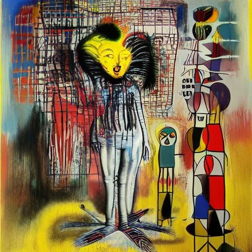 Dorothy Gale Portrait in Surrealist Style