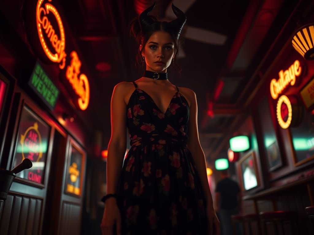 Cruella de Vil in Dark Florals