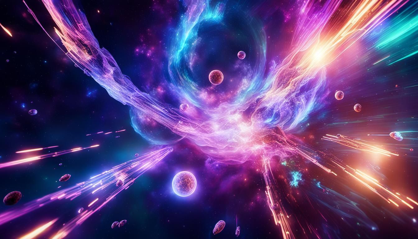 Neon Sci-Fi Crystals Traverse the Cosmos