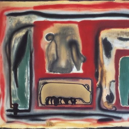 Animals Sleeping: Naive Art with Abstract Elements