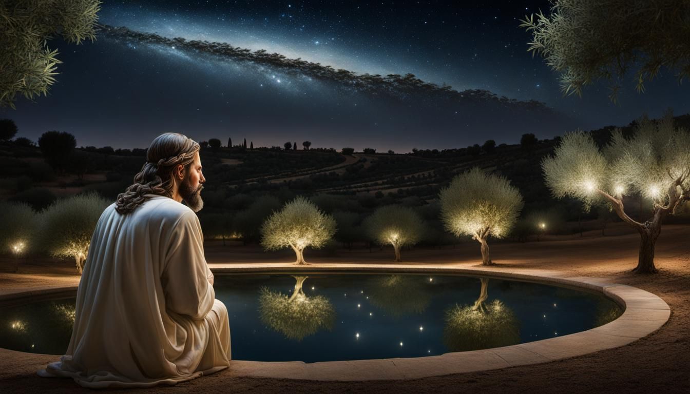 Gethsemane: Jesus at Night in Hyperrealistic Detail