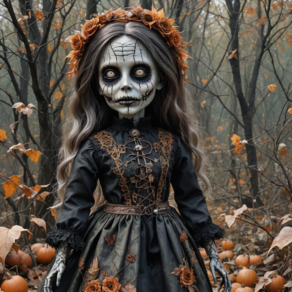 Hyperrealistic Living Dead Doll in Kawaii Style