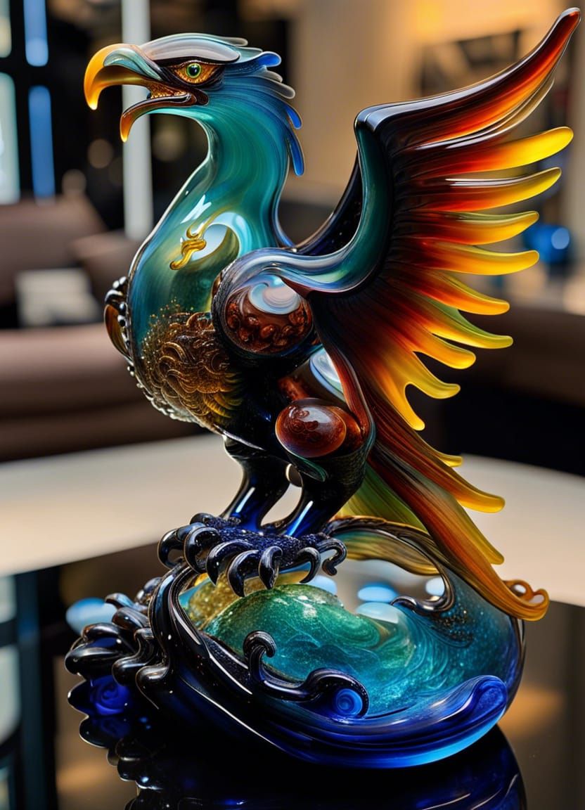 Blown glass art