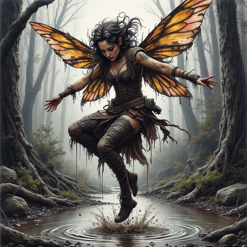 Offscreen an angry troll yells "Oi, Fairy! Get out of my @#$#@ puddle!" Title thanks to Jarveyboy @Jarveyboy