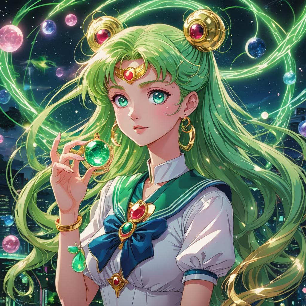 Sailor Moon in Whimsical Anime World