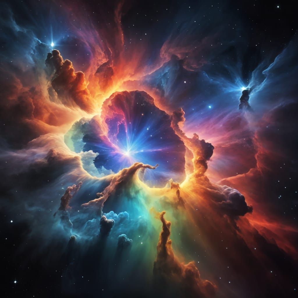 Cosmic Rainbow Nebula