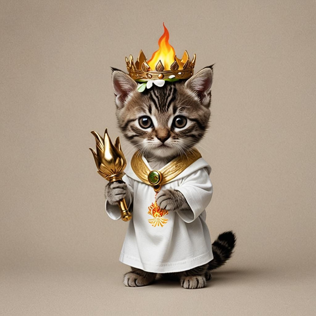 July 26, 2024. Paris. Chaton doré.