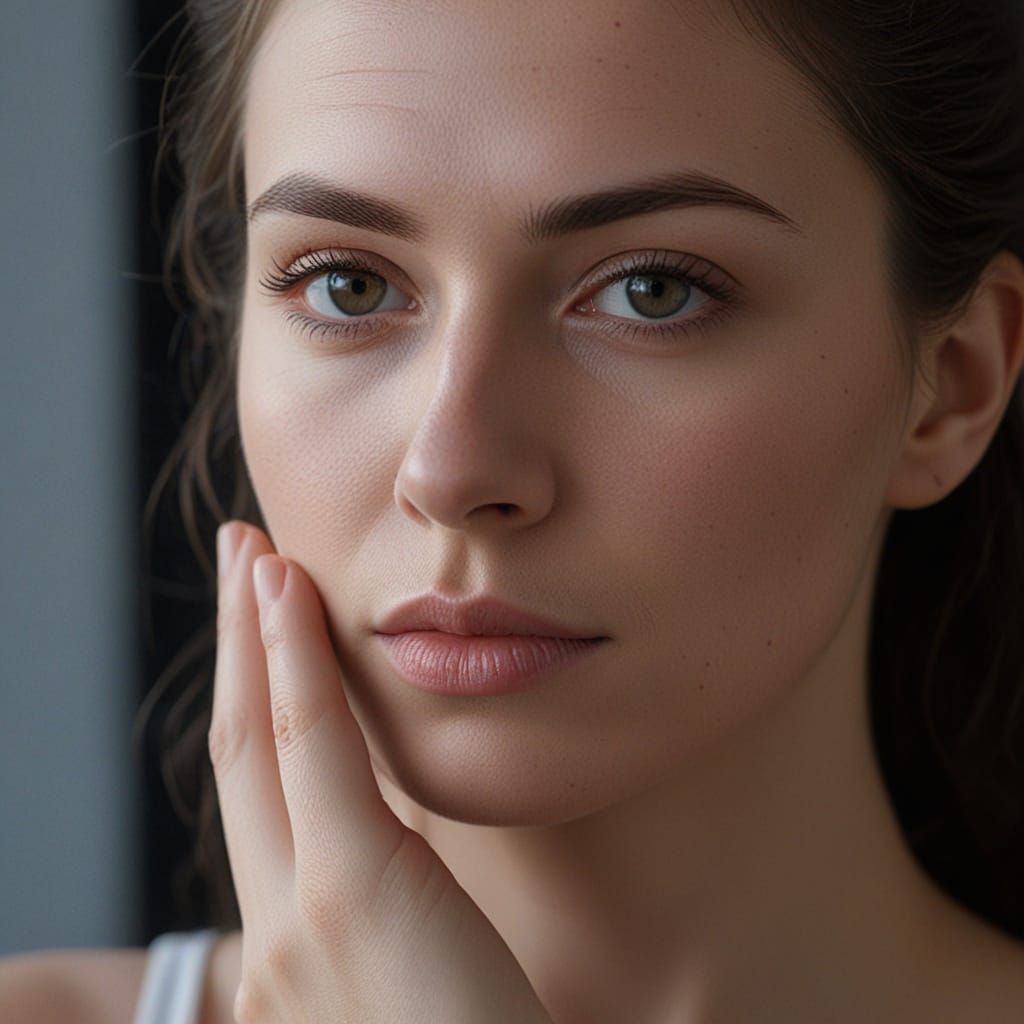 Cinematic Portrait of Vulnerable Woman in Soft Light