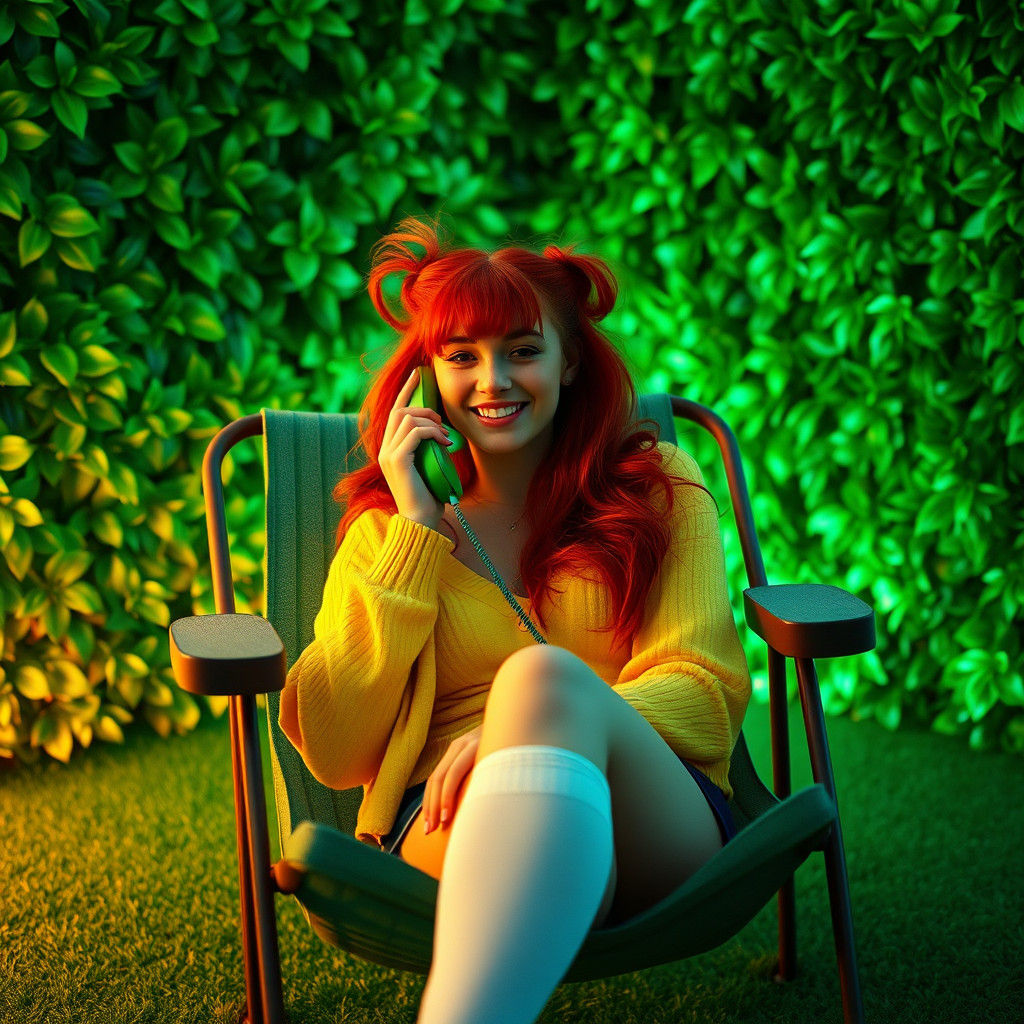 Sailor Moon Punk Girl on Green Turf