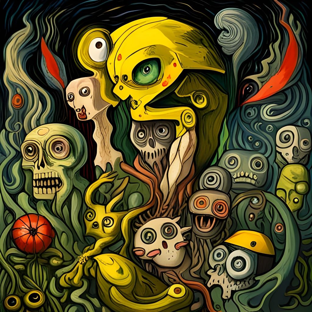 Micropokemons Versus Pikachu: Expressionist Art