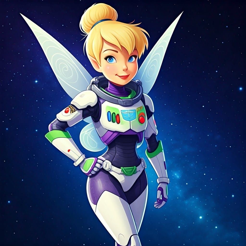 Tinkerbell as buzz lightyear