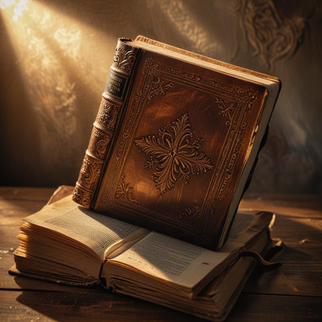 Sacred Bible in Warm Golden Light