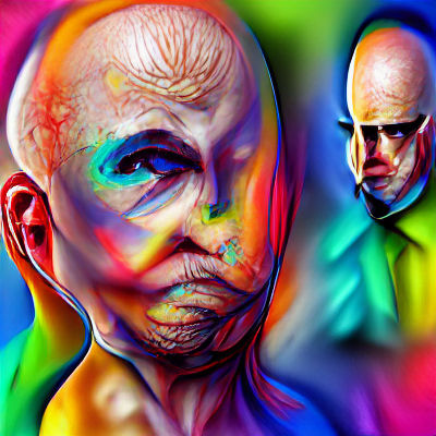 High Resolution Portrait of a Bald Man