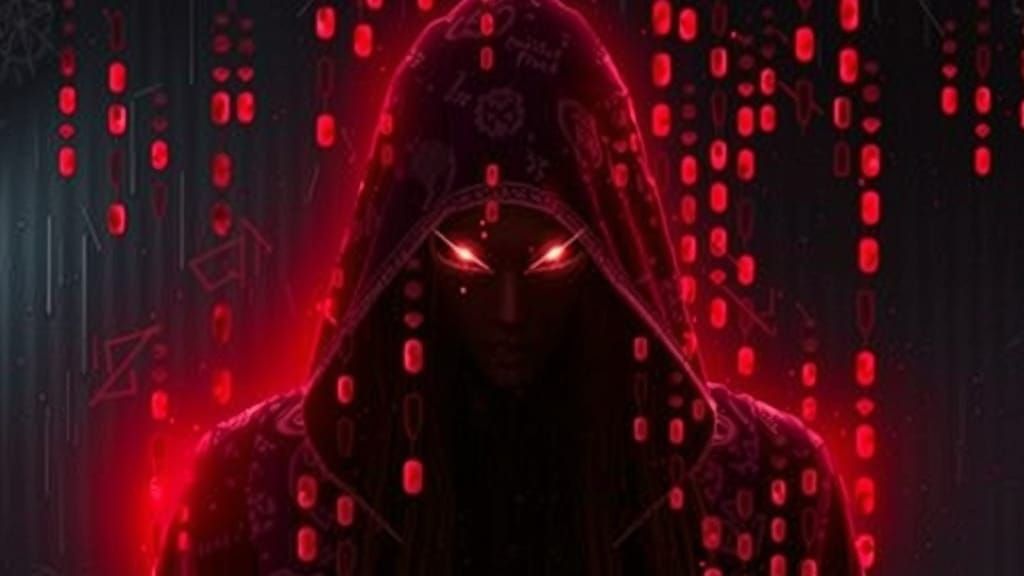 Matrix Data Streams in Cyberpunk Style