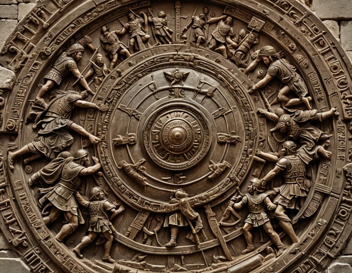 Epic Roman Legion in Carthage Ruins, Digital Matte Painting