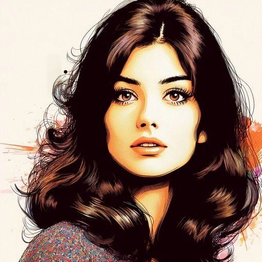 Beautiful Greek Girl in Royo Style