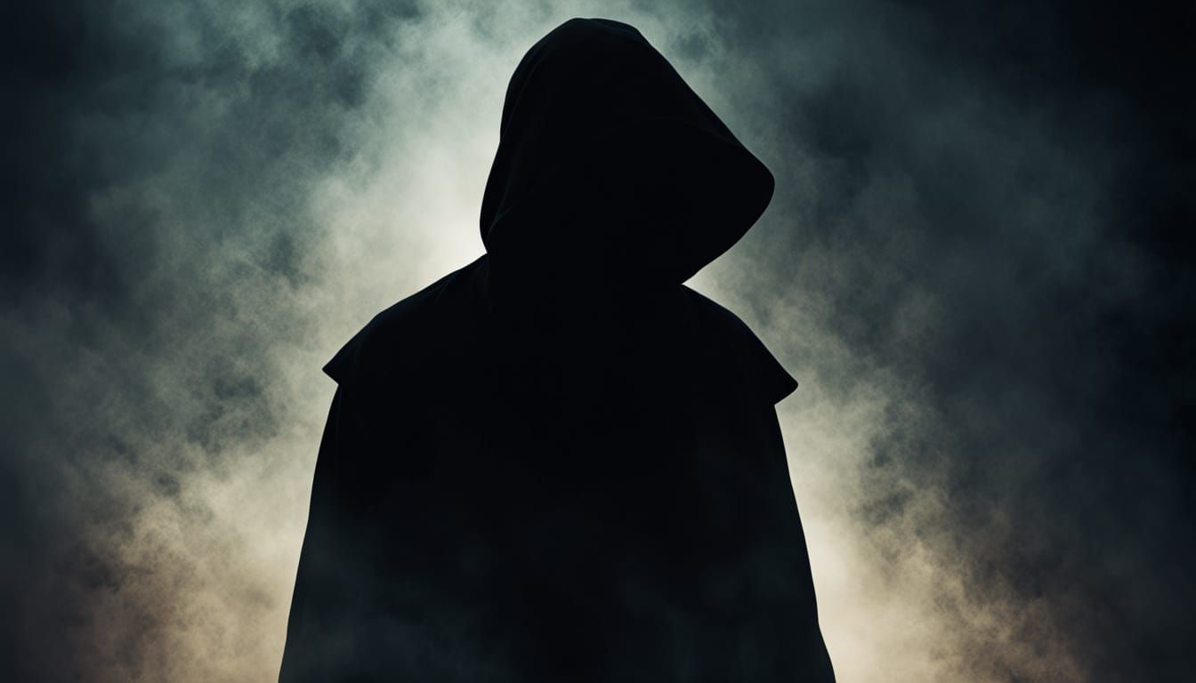 Eerie Silhouette in the Mist: Dark Digital Art