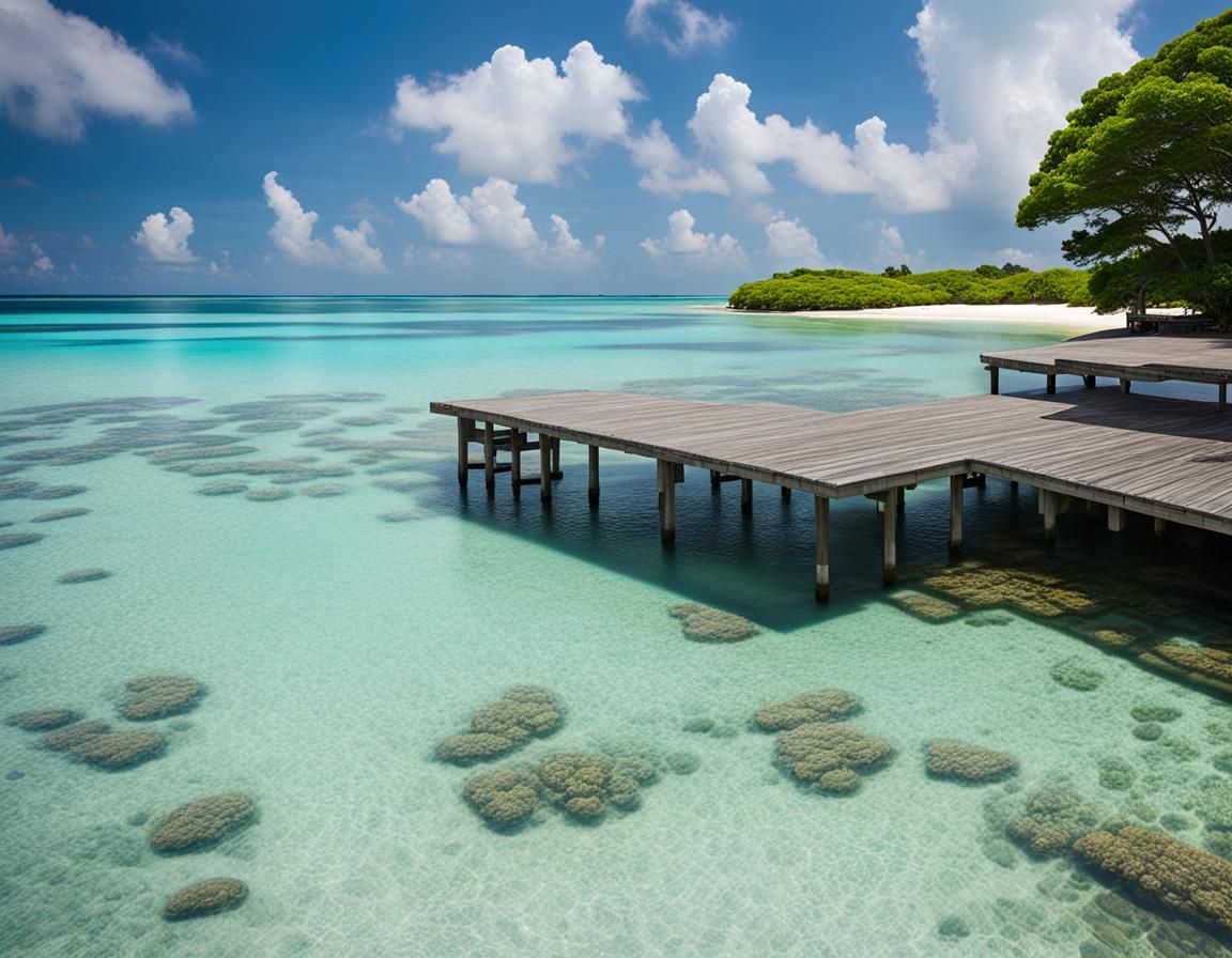 Japanese Bikini Atoll View in Sharp Focus