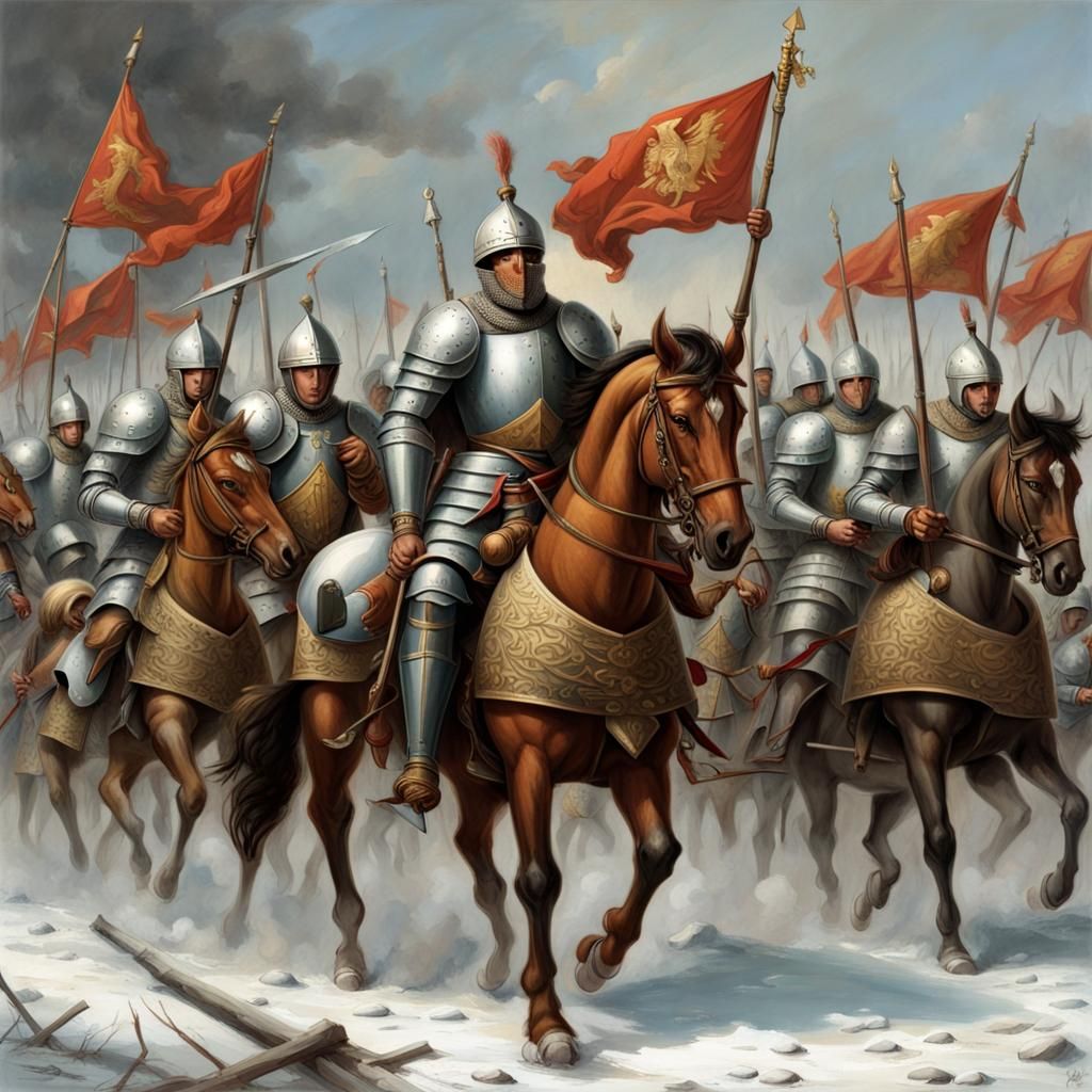 Knight of the Holy Empire Leading Troops