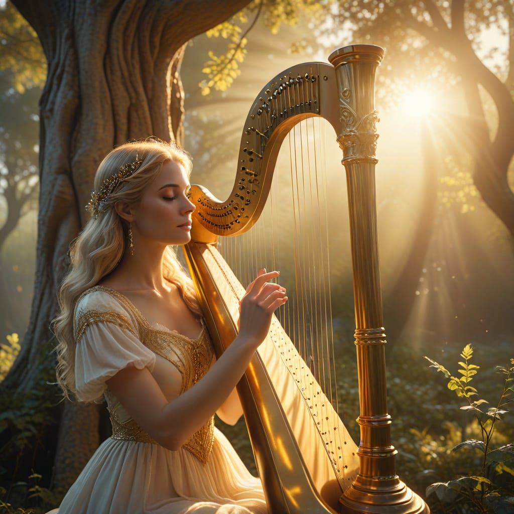 Ethereal Fantasy Scene in Dreamy, Soft-Focus Photography Sty...